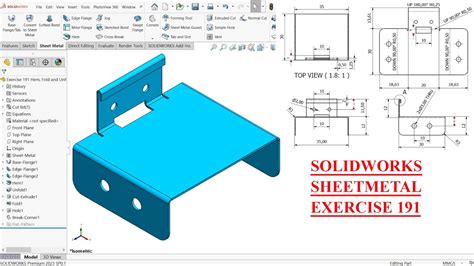 add sheet metal toolbar solidworks|SolidWorks sheet metal exercises pdf.